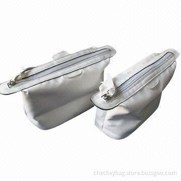 Cosmetic Bags, Made of PU Leather